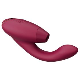   Womanizer Duo 2 - vízálló G-pont vibrátor és csiklóizgató (piros)