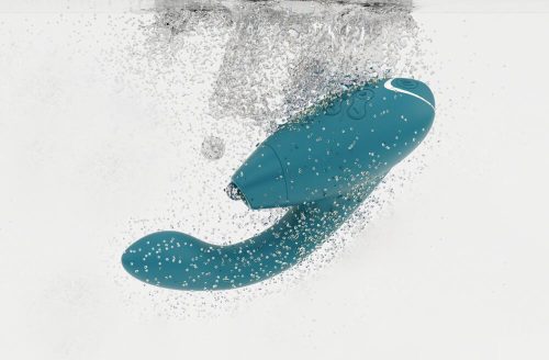 Womanizer Duo 2 - vízálló G-pont vibrátor és csiklóizgató (zöld)