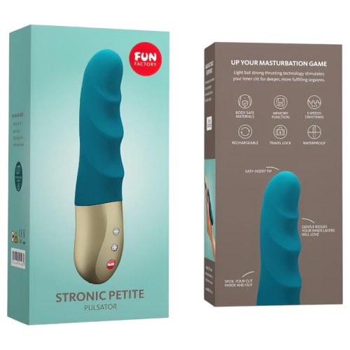 Fun Factory Stronic Petite - bordázott vibrátor (zöld)