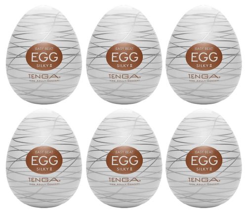 TENGA Egg Silky II - maszturbációs tojás (6db)