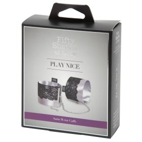   A szürke ötven árnyalata - szatén bilincs (fekete-ezüst)