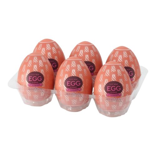 TENGA Egg Cone Stronger - maszturbációs tojás (6db)