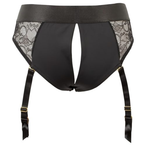 You2Toys - felcsatolható dildó alsóval (fekete)