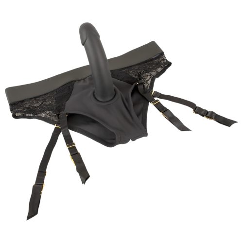 You2Toys - felcsatolható dildó alsóval (fekete)