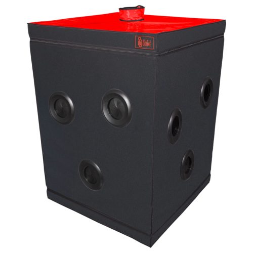 Secretdome - BDSM szex kabin nyílásokkal (fekete)