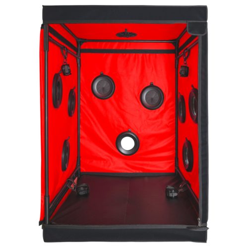 Secretdome - BDSM szex kabin nyílásokkal (fekete)