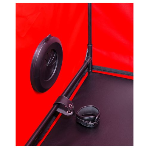 Secretdome - BDSM szex kabin nyílásokkal (fekete)