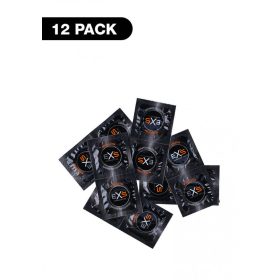 EXS Black - latex óvszer - fekete (12 db)