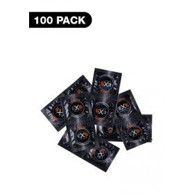 EXS Black - latex óvszer - fekete (100 db)