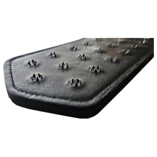 Rouge - valódi bőr, szegecses paskoló (fekete)