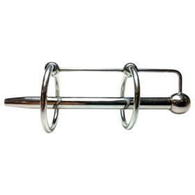 Rouge - rozsdamentes acél, dupla gyűrűs dilátor (ezüst)