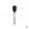 Doxy Go - masszírozó vibrátor (ezüst)