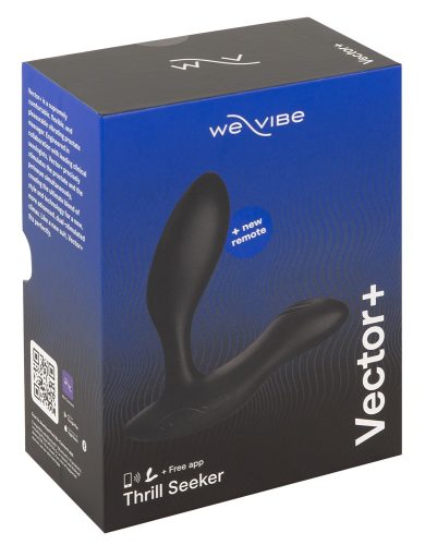 We-Vibe Vector+ - akkus, vízálló, okos anál vibrátor (fekete)