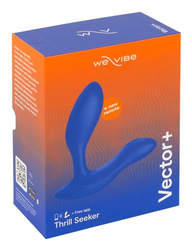 We-Vibe Vector+ - akkus, vízálló, okos anál vibrátor (kék)