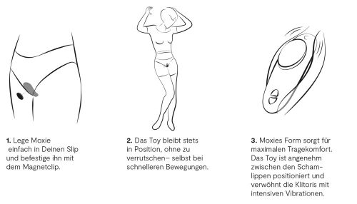 We-Vibe Moxie+ - akkus, rádiós, okos csiklóvibrátor (fekete)