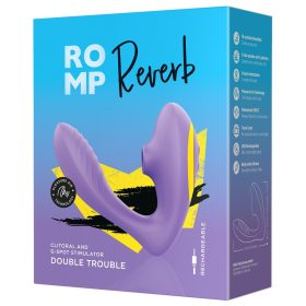   ROMP Reverb - vízálló G-pont vibrátor és csiklóizgató (lila)