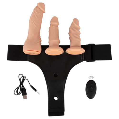 You2Toys - felcsatolható dildó szett (natúr)