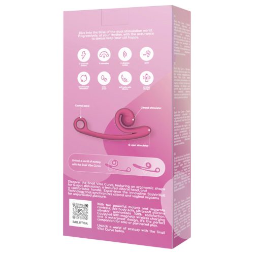 Snail Vibe Curve - 2in1 csiklóvibrátor (pink)