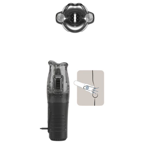 Stroker - szívó, rezgő maszturbátor (szürke)