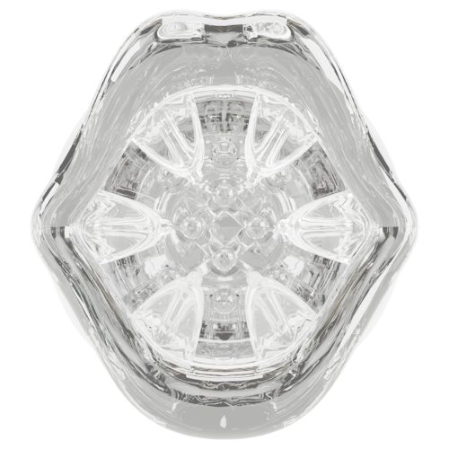 Stroker - rezgő, forgó maszturbátor (áttetsző)