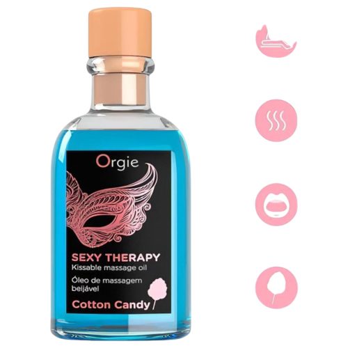 Orgie Sexy Therapy - masszázsolaj szett - vattacukor