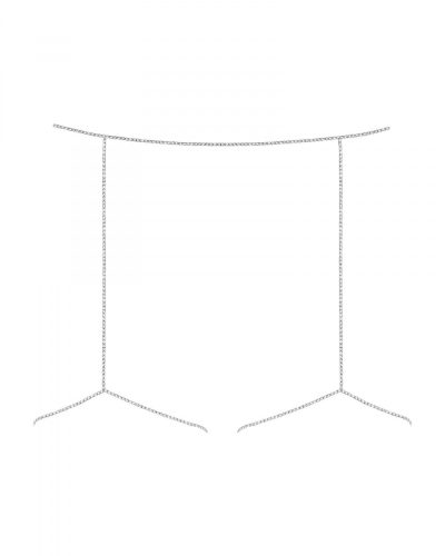 Obsessive Bijou 905 - ékszer testhám alsó (ezüst) - S-L