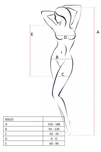 Passion BS025 - oldalt hálós, hosszúujjú miniruha (fehér) - S-L