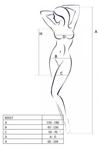 Passion BS027 - extrém hálós, necc miniruha (fekete) - S-L