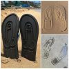 Flip-flop papucs - fütyis talppal - fekete