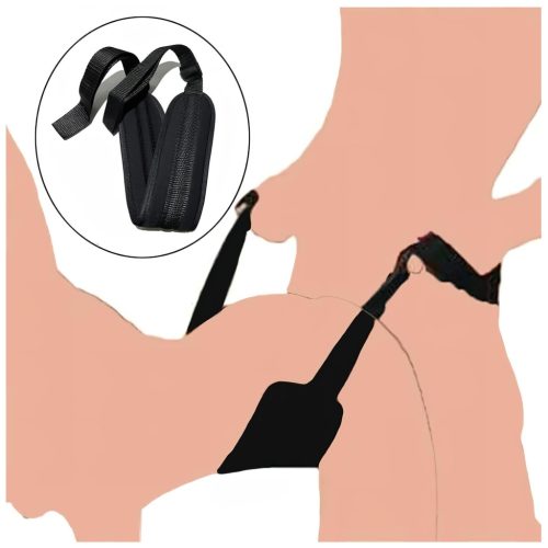 Lonely - Póztartó BDSM szexheveder (fekete)