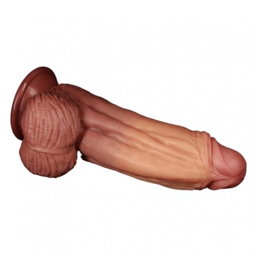 Lovetoy Nature Cock - kétrétegű élethű dildó - 25cm (natúr)
