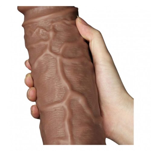 Lovetoy Chubby - tapadótalpas élethű dildó - 26cm (natúr)
