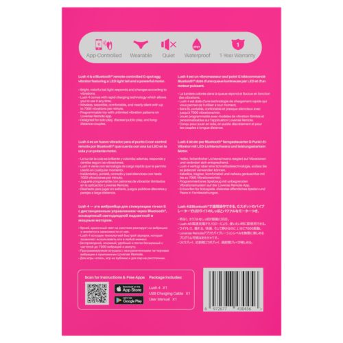 LOVENSE Lush 4 - okos vibrotojás (pink)