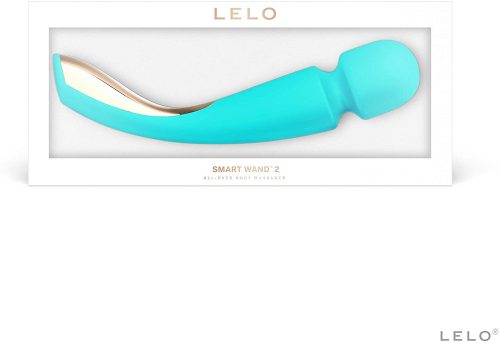 LELO Smart Wand 2 - nagy - akkus, masszírozó vibrátor (türkiz)