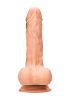 RealRock Dong 7 - élethű, herés dildó (17cm) - natúr