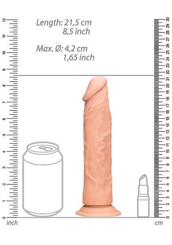 RealRock Dong 8 - élethű dildó (20cm) - natúr