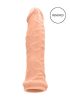 RealRock Penis Sleeve 6 - péniszköpeny (17cm) - natúr