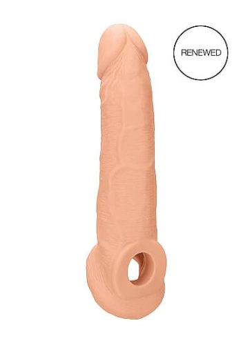 RealRock Penis Sleeve 9 - péniszköpeny (21,5cm) - natúr