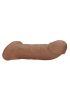 RealRock Penis Sleeve 9 - péniszköpeny (21,5cm) - sötét natúr