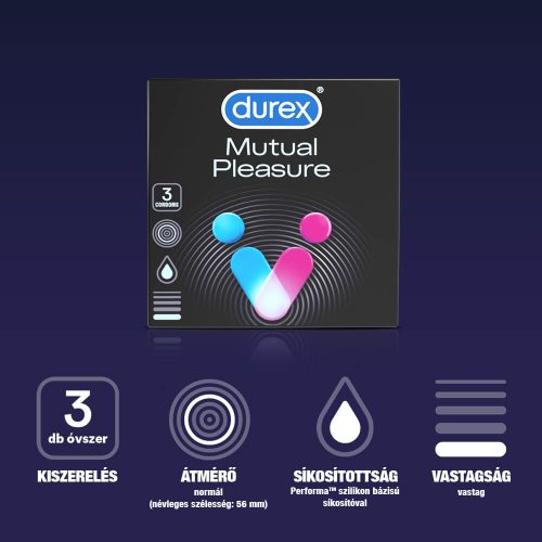 Durex Mutual Pleasure - óvszer (3db)