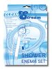 Shower Enema - aluminium intim zuhany komplett szett (ezüst)