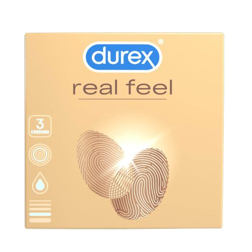 Durex Real Feel - latexmentes óvszer (3db)