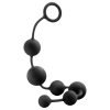 Anal Adventures L - gyöngyös anál dildó (fekete)