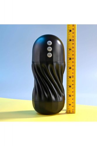 Playboy Solo Stroker - akkus szívó rezgő maszturbátor (fekete)