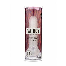 Fat Boy Checker Box - péniszköpeny (17cm) - tejfehér