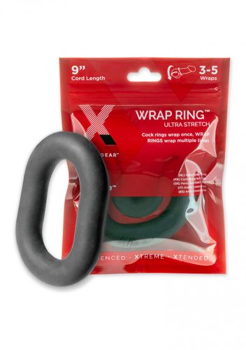 Perfect Fit Ultra Wrap 9" - vastag péniszgyűrű - fekete (22cm)