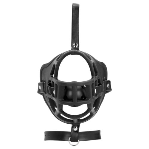 Ouch! - szájkosár, beépített szájpecekkel (fekete)