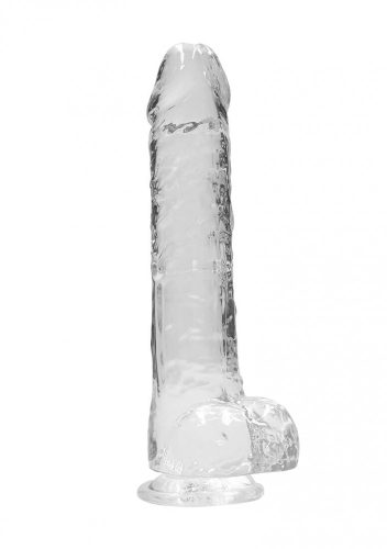 REALROCK - áttetsző élethű dildó - víztiszta (22cm)