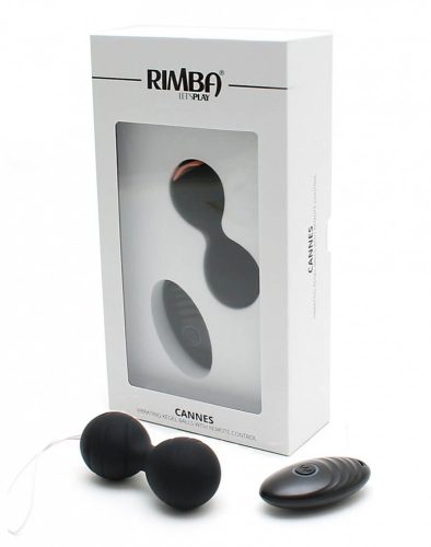 Rimba Cannes - akkus, rádiós vibrációs tojás (fekete)