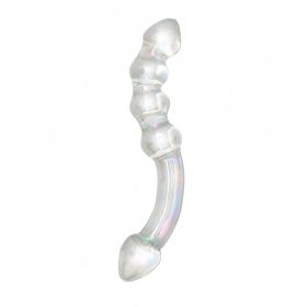 Rimba Xena - dupla üveg dildó (áttetsző)